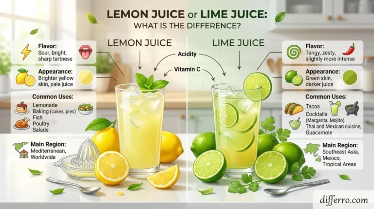 Lemon Juice or Lime Juice: What Is the Difference?