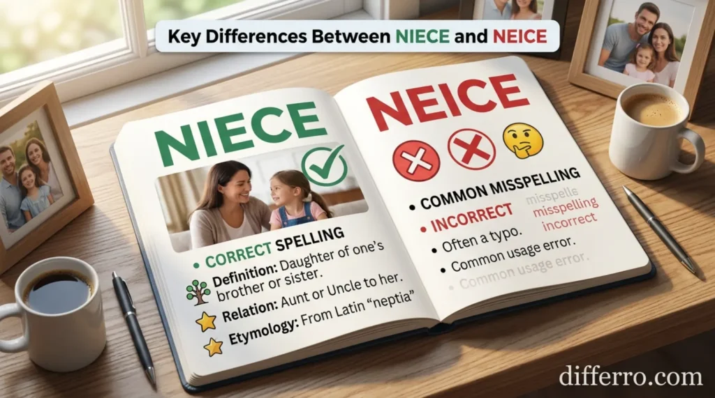 Key Differences Between Niece and Neice