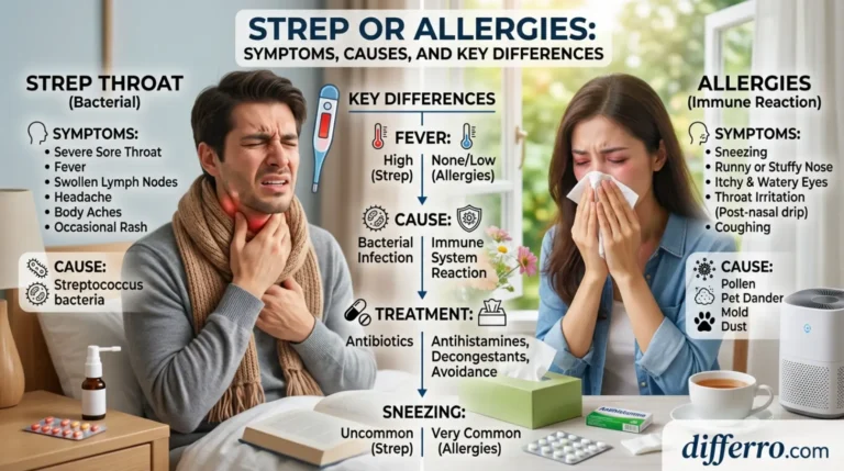 Strep Or Allergies: Symptoms, Causes, and Key Differences