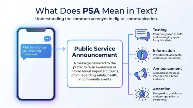 PSA Meaning Slang