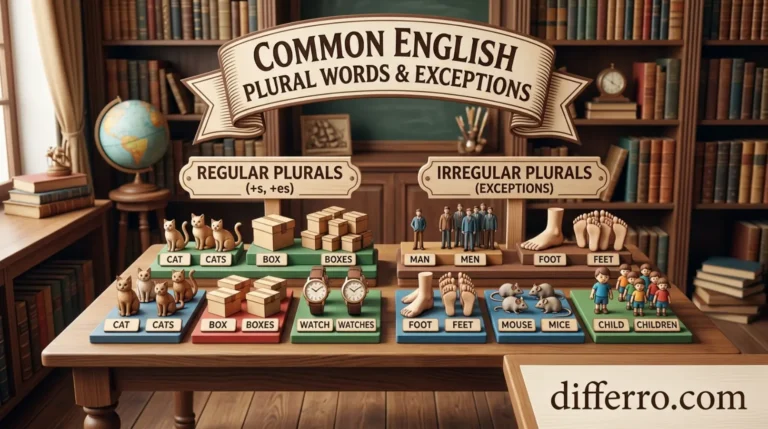 Common English Plural Words and Exceptions