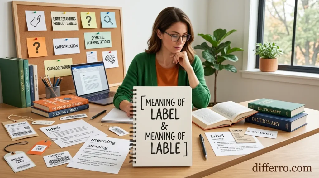 Meaning of Label & Meaning of Lable