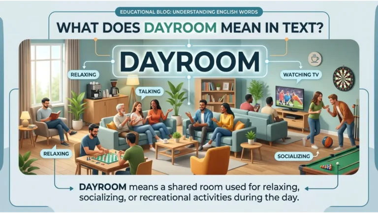 Dayroom Meaning Slang