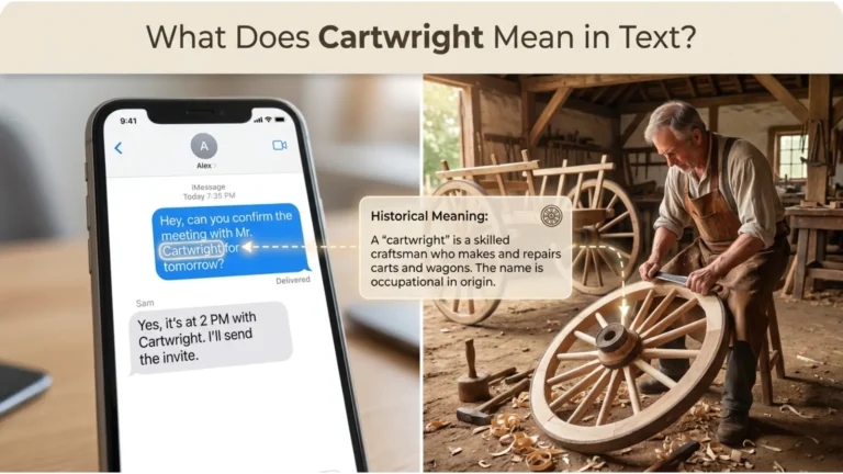 Cartwright Meaning Slang