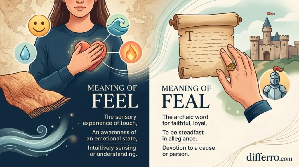 Meaning of Feel & Meaning of Feal