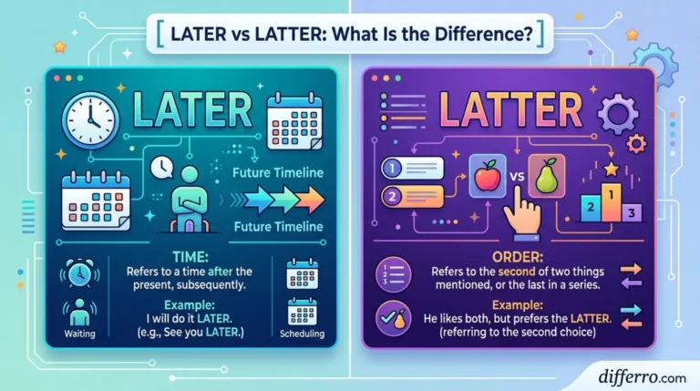 Later vs Latter: What Is the Difference?