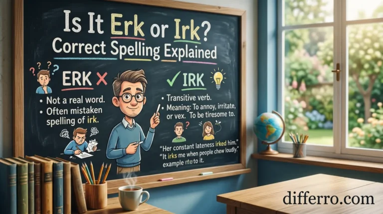 Is It Erk or Irk? Correct Spelling Explained
