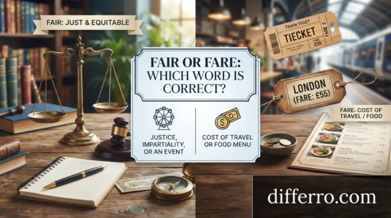 Fair or Fare: Which Word Is Correct?