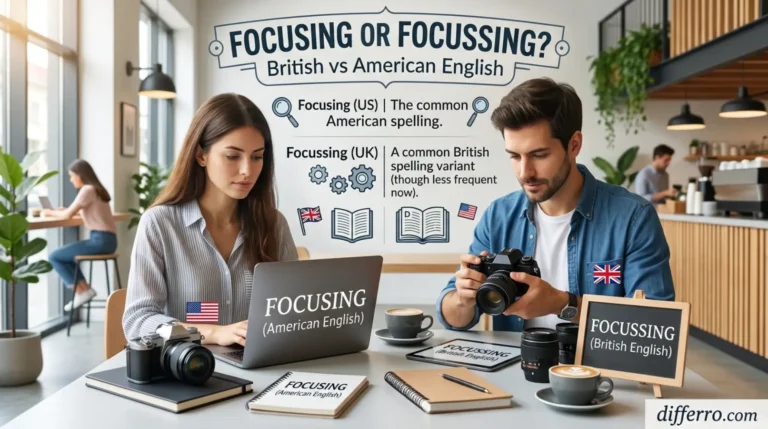 Focusing or Focussing: British vs American English