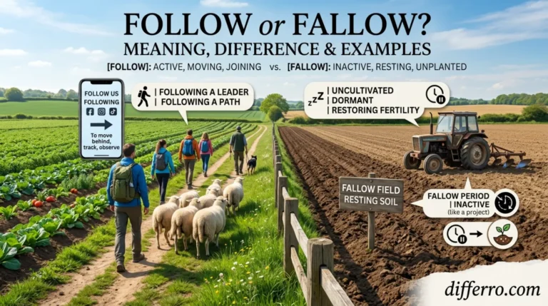Follow or Fallow: Meaning, Difference and Examples