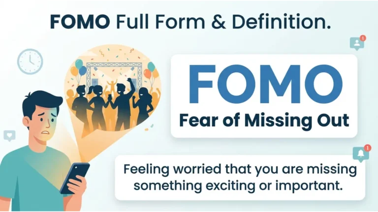 FOMO Meaning Slang