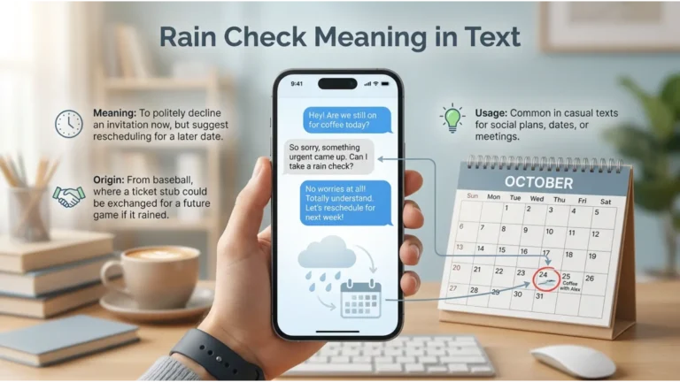 Rain Check Meaning in Text