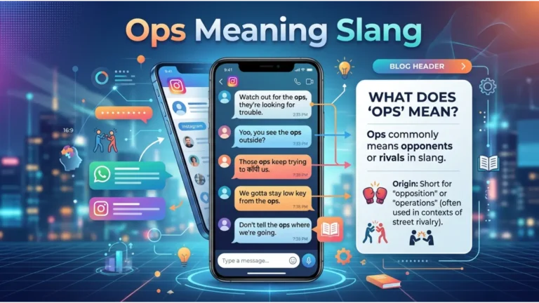 Ops Meaning Slang