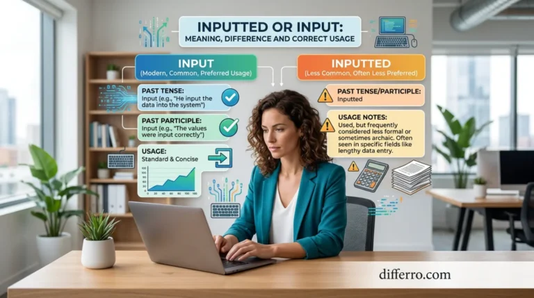Inputted or Input: Meaning, Difference and Correct Usage
