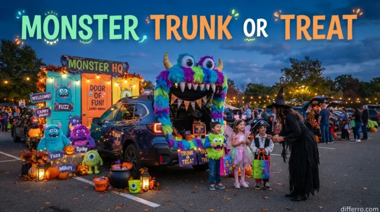 Monsters Inc Trunk or Treat Ideas for Halloween
