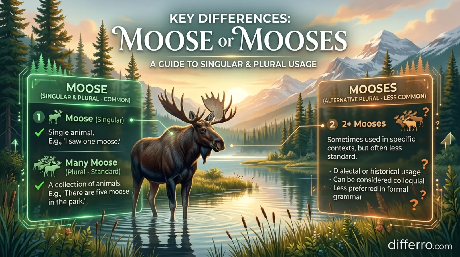 Key Differences: Moose or Mooses