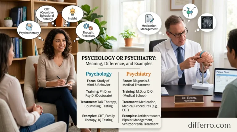 Psychology Or Psychiatry: Meaning, Difference and Examples