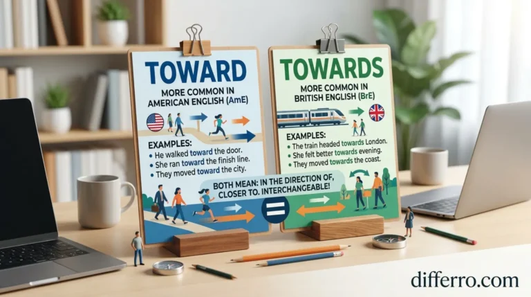 Toward or Towards: Meaning, Difference and Examples