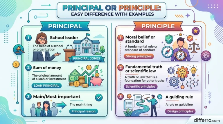 Principal or Principle: Easy Difference With Examples