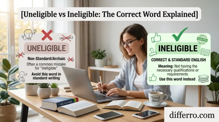 Uneligible vs Ineligible: The Correct Word Explained