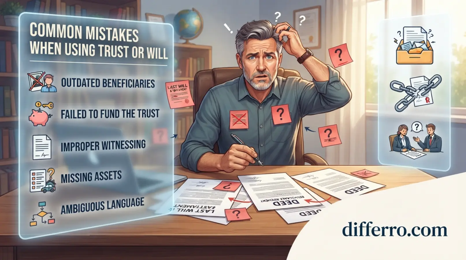 Common Mistakes When Using Trust or Will