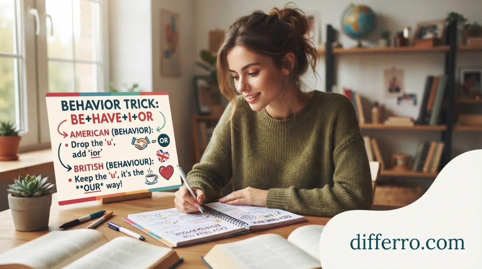 Easy Trick to Remember Behavior or Behaviour