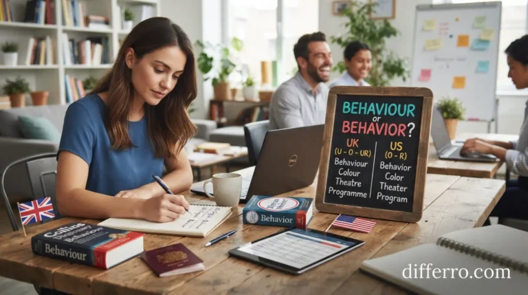 Behaviour or Behavior: UK vs US English