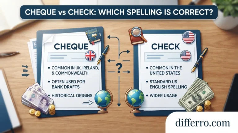 Cheque vs Check: Which Spelling Is Correct?