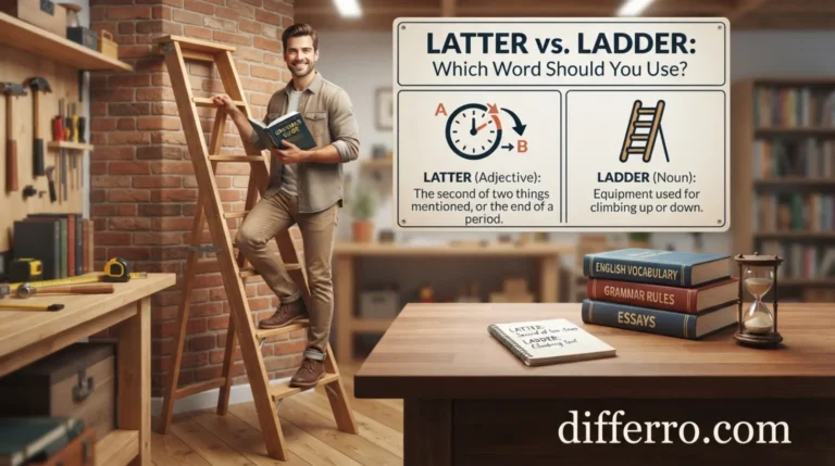 Latter vs. Ladder: Which Word Should You Use?