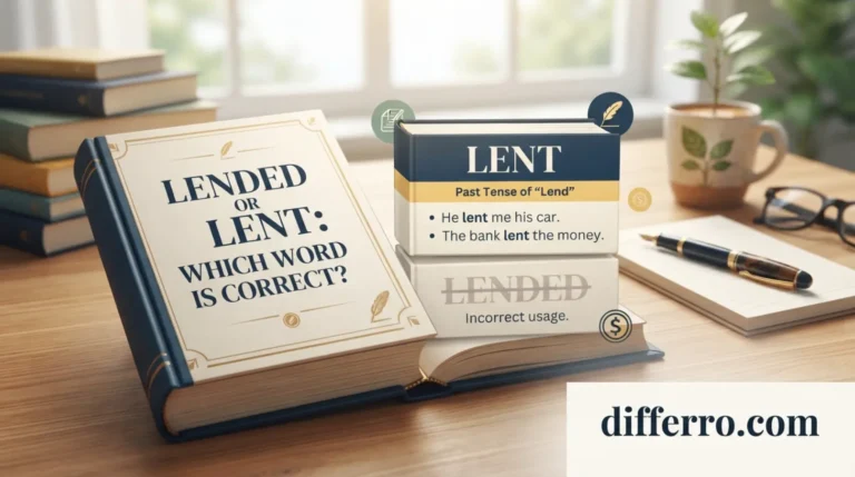 Lended or Lent: Which Word Is Correct?