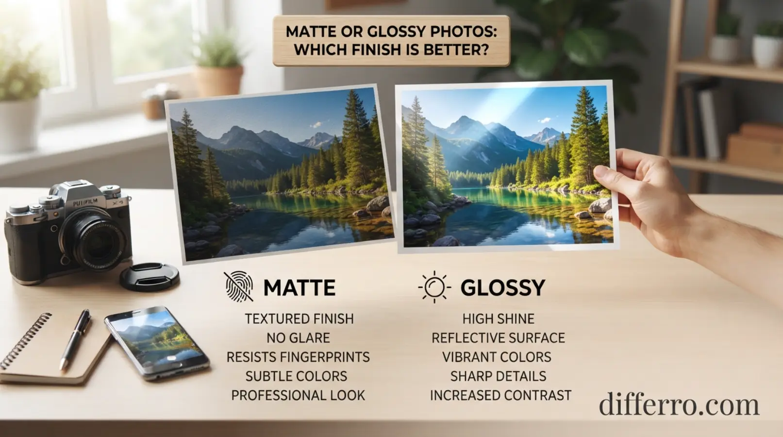 Matte or Glossy Photos: Which Finish Is Better? - differro.com