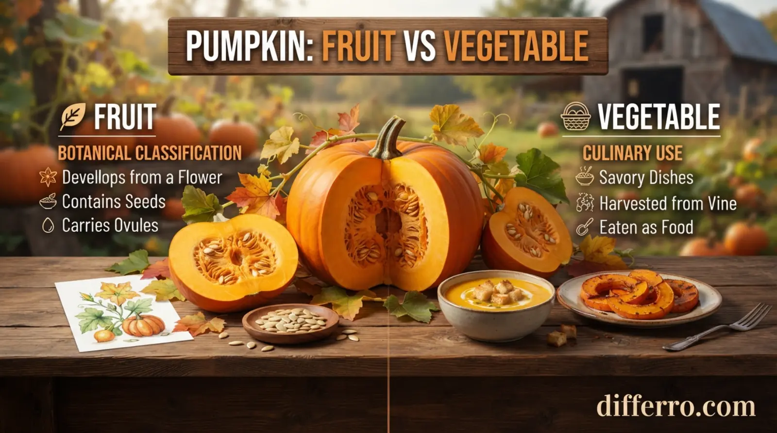 Pumpkin Fruit vs Vegetable: Key Differences
