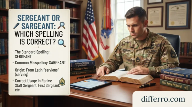 Sergeant or Sargeant: Which Spelling Is Correct?