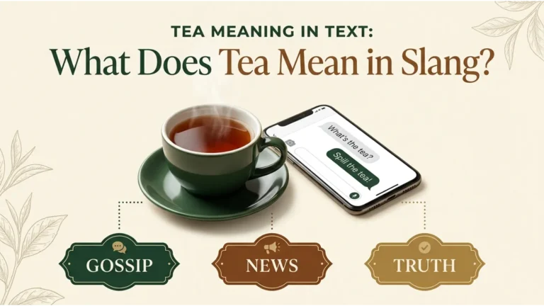 Tea Meaning Slang