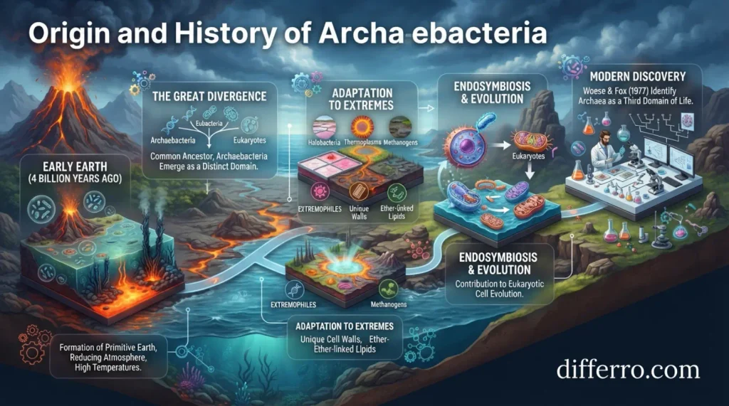 Origin and History of Archaebacteria
