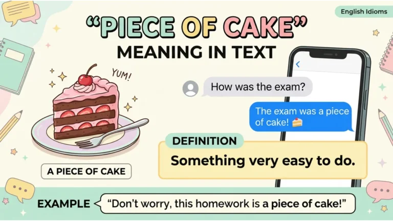 Piece of Cake Meaning Slang