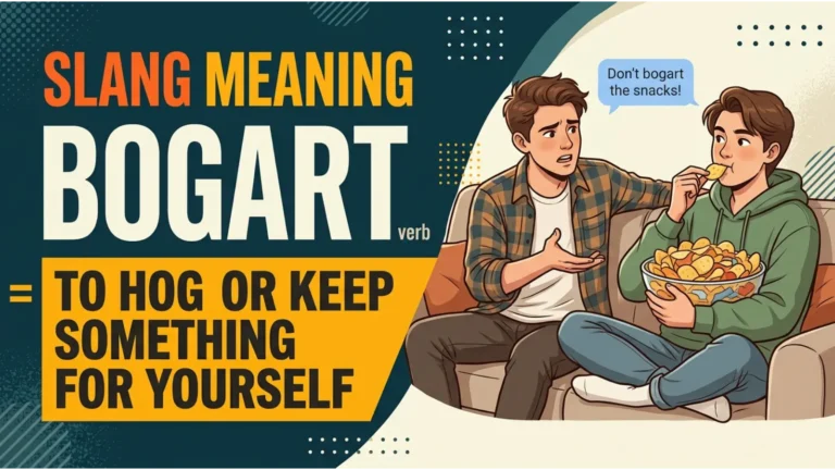 Bogart slang meaning
