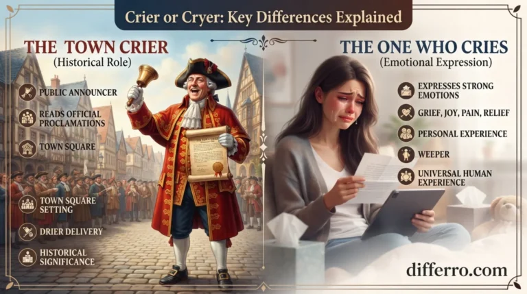 Crier or Cryer: Key Differences Explained