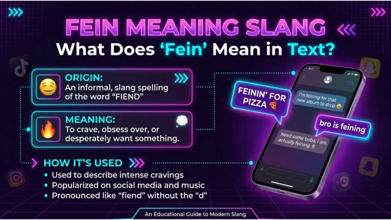 Fein Meaning Slang