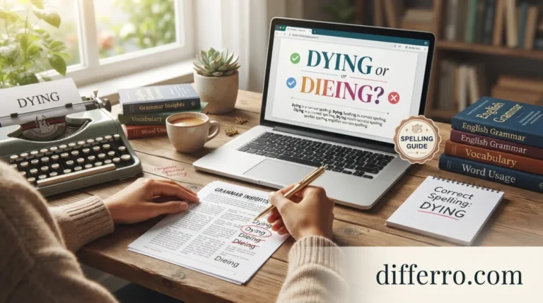 Dying or Dieing: Which Spelling Is Correct?