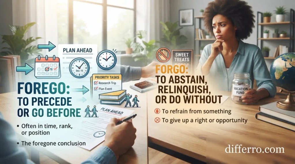 Forego vs. Forgo: Key Differences