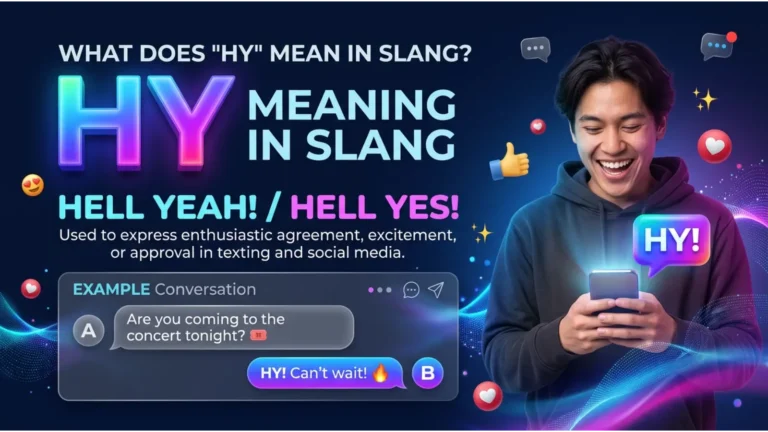 HY Meaning in Slang