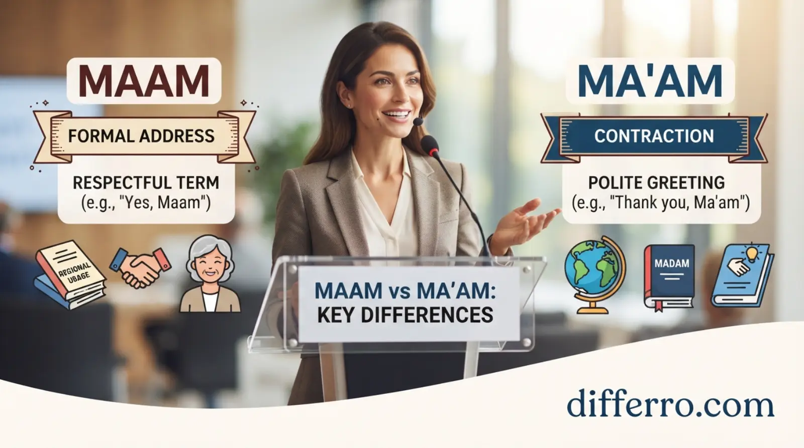 Maam or Ma'am: Key Differences