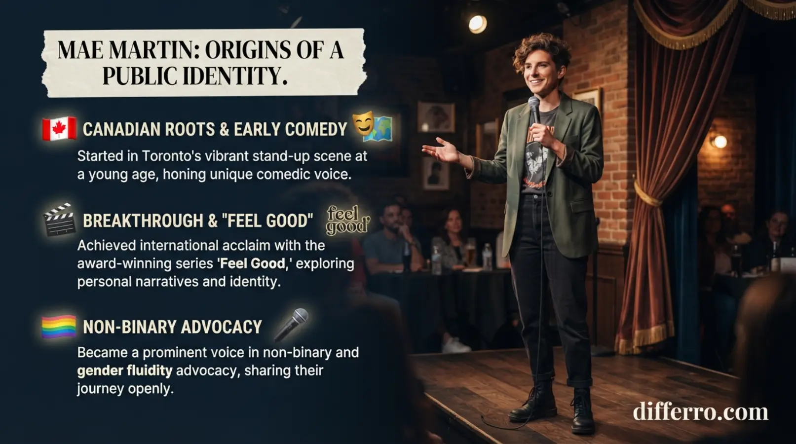 Origin and History of Mae Martin's Public Identity