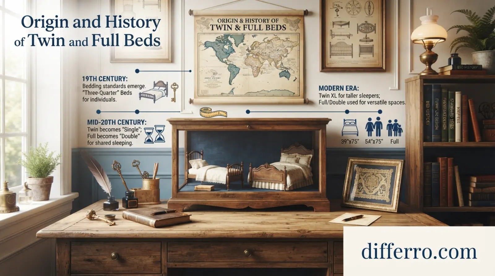 Origin and History of Twin and Full Beds