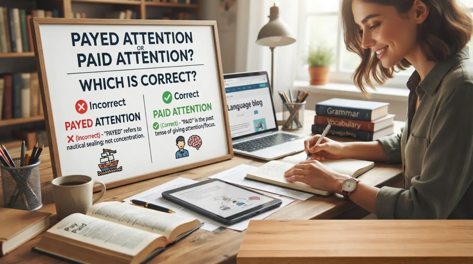 Paid Writer Payed Attention or Paid Attention: Which Is Correct? - differro.com