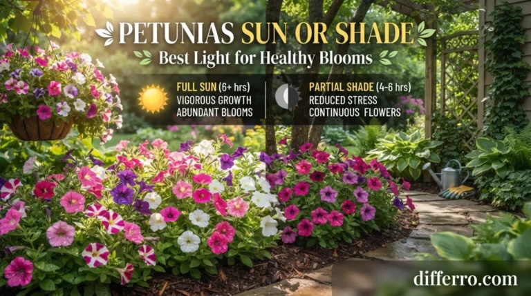 Petunias Sun or Shade: Best Light for Healthy Blooms