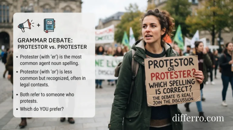 Protestor or Protester: Which Spelling Is Correct?