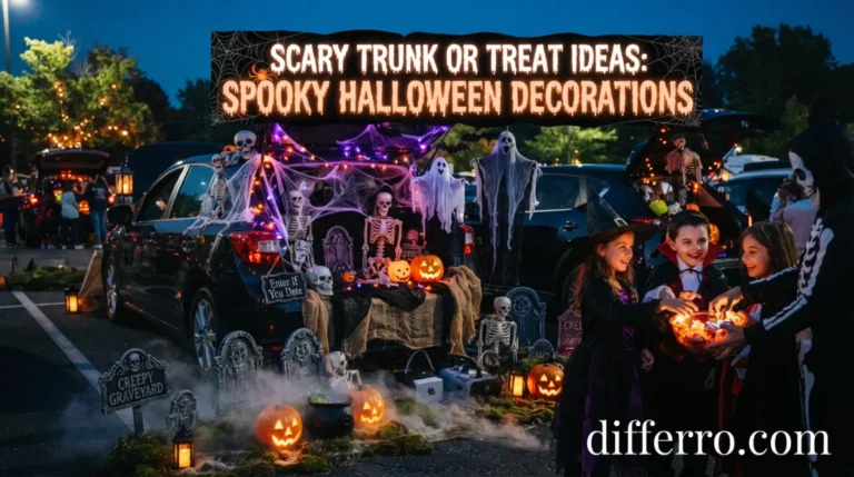 Scary Trunk or Treat Ideas: Spooky Halloween Decorations