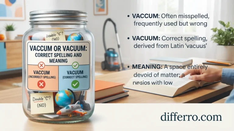 Vaccum or Vacuum: Correct Spelling and Meaning